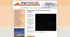 Desktop Screenshot of megacranes.com